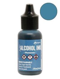 alcohol ink monsoon crepepapirblomster
