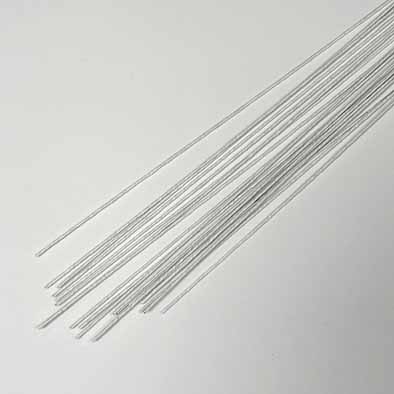 Papirviklet ståltråd hvid